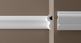 Молдинг Де-Багет XPS POLYMER М60 (под покраску), 60x18х2000 мм, 1 м.п.